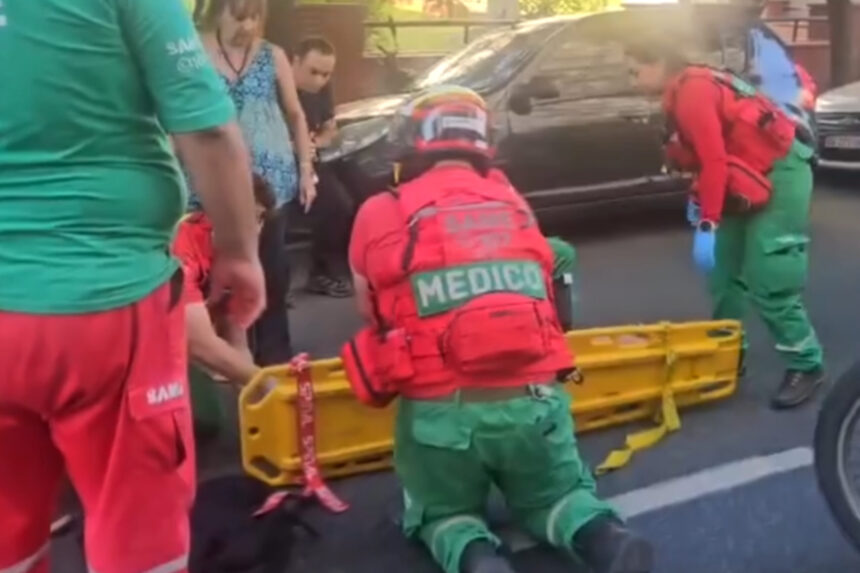 Un peatón resultó herido tras ser embestido por un taxi en Palermo.